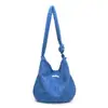 Nova Bolsa Tote de Pelúcia Outono e Inverno Cor Dopamina Estilo Coreano Versátil Grande Capacidade Bolsa de Ombro Bolsa de Trabalho de Alto Padrão