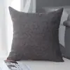 Funda Cuadrada de Lino para Cojín de Sofá de Sala de Estar Sin Relleno Funda para Respaldo Cojín Almohadilla de Respaldo Cama Lateral Cojín Grande 60