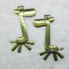 Accesorios de Joyería de Aleación de Zinc para Bricolaje Colgante de Jirafa Bronce Antiguo Cepillado Estaño Antiguo Colgantes Adornos de Aleación Hechos a Mano