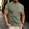 Código europeu transfronteiriço masculino TK verão fino esportivo lazer solto respirável secagem rápida gaze bolha camiseta masculina de manga curta