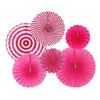 Ventilador de Papel Flor Decorativa Colorido Suprimentos de Festa Conjunto de Ventilador de Papel Festa de Aniversário Casamento Decoração Fundo Pendurar Ventilador de Papel Dobrável