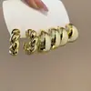 Brincos de Aço com Agulha, Estilo Minimalista Metálico Transfronteiriço, Tarraxas de Orelha de Luxo Leve de Nicho Europeu e Americano, Brincos Personalizados de Alto Temperamento para Atacado