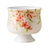 Taza Maestra de Cerámica con Diseño de Hoja y Flor de Cerezo Pintada a Mano Taza de Degustación Individual Taza de Té para Oficina Juego de Té Taza de Té