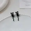 Livro Vermelho Pequeno com Brincos de Maçã Cereja Criativo de Nicho Simples Fofo Elegante Brincos Versáteis Novos Brincos Femininos
