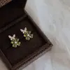 Pendientes Nuevos de Plata S925 para Mujer Otoño e Invierno, Pendientes de Cristal Swarovski Maillard, Pendientes de Alta Gama con un Diseño de Lujo Ligero