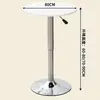 Mesa de Negociación Comercial, Mesa de Patas Altas, Mesa de Bar, Mesa de Café Pequeña de Lujo Ligero para Uso Doméstico, Mesa de Comedor, Mesa Pequeña Giratoria y Ajustable en Altura