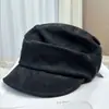Boina de lana versátil vintage, estilo coreano, sombrero octagonal de pico de pato para adelgazar el rostro para mujer, sombrero de equitación cálido a prueba de viento para otoño e invierno