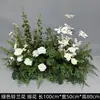 Arranjos de Flores para Casamento, Arranjos de Flores Estilo Floresta, Arranjos de Orquídeas Chidori, Decorações para Banquete de Noivado, Decorações de Janela Verdes e Brancas