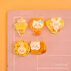 Animales de Dibujos Animados Lindos Juguetes de Comida Accesorios de Resina Bricolaje Pegamento de Crema Funda de Teléfono Pinza para el Cabello Materiales Decorativos Pan Miniatura
