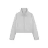 Novedad Otoño/Invierno 2026 Estilo Piel Cuello Alto Corta Chaqueta de Algodón para Mujer Moda Coreana Casual Abrigo Cálido para Personas Petitas