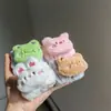Pulsera para la muñeca para lavarse la cara de celebridad de Internet, Pulsera de rana de dibujos animados, Manga a prueba de humedad para mujer, Pulsera absorbente, Diadema de terciopelo francés, Venta al por mayor