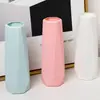 Vaso de Plástico Criativo Estilo Nórdico Vaso Losango Moderno Simples Anti-Queda Imitação de Porcelana Decoração de Casa Vaso de Flores