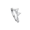 Anillo de princesa de ensueño de plata esterlina S925, diseño de nicho para mujer, anillo para novias, regalo de cumpleaños, anillo de propuesta de pareja, nicho