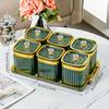 Envío Gratis Frascos Sellados Personalizados para Granos Almacenamiento de Cocina Plástico Transparente de Grado Alimenticio Frascos Cajas Frascos para Almacenamiento de Té