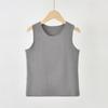 Chaleco Térmico de Felpa para Niños, Capa Base Engrosada sin Costuras para Niños y Niñas, Camiseta Interior sin Mangas, Clase A
