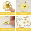 30 Pegatinas Transparentes de Girasol con Foil Dorado, Autoadhesivas, Adecuadas para Invitaciones, Empaquetado de Regalos, Decoraciones de Fiesta de Cumpleaños