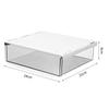 Caja de almacenamiento debajo de la mesa de oficina cajón oculto caja de acabado sin perforaciones escritorio de dormitorio cajón pequeño caja de almacenamiento