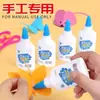 Flores de papel crepé de látex blanco hechas a mano, pegamento para carpintería para maquetas de bricolaje, papel de seda, pegamento lavable para manualidades
