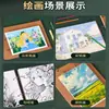 Cuadernos blancos de cartulina al por mayor para el regreso a clases, cuadernos de anillas de hojas sueltas de cuero negro para journaling, gaming, dibujo y manualidades, cuadernos para marcadores, cuadernos de bocetos