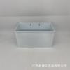 Atacado Balde de Ferro Metálico Branco Simples Vaso de Flores Galvanizado Quadrado de Parede Pendurado Vaso de Flores Decorativo Combinação Modelo Transfronteiriço Estoque Pronto