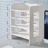 Estante para Archivos Estante de Almacenamiento Caja de Almacenamiento de Carpetas Multicapa Artefacto de Organización de Escritorio Estante de Almacenamiento de Suministros de Oficina Libro