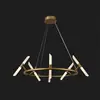 Candelabro Nórdico Transfronterizo para Sala de Estar, Lámpara Moderna para Hogar, Minimalista Italiano para Comedor, Dormitorio, Luz Molecular de Diseñador