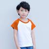 Camiseta de Algodón Peinado 200g26 Hombro Raglán Cuello Redondo Manga Corta Primavera y Verano Manga Corta Verano Color Sólido Estilo Occidental Estilo Coreano Sin Capucha