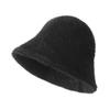 Estilo coreano outono e inverno Novo chapéu de pescador de pelúcia moda feminina rosto com aparência de pequeno chapéu de balde ao ar livre quente ao ar livre chapéu de bacia à prova de sol
