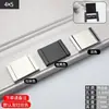 Puxador de prata para tatami, puxador de gaveta oculto, invisível, embutido ou de superfície, redondo, giratório, estilo de luxo leve, com mola