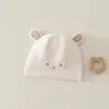 Gorro de otoño e invierno de doble capa grado A para bebé recién nacido de 0 a 3 meses, cálido, cortavientos, transpirable y protege la fontanela