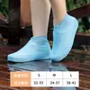 Cobre-sapatos de chuva para homens e mulheres, cobre-sapatos de silicone para adultos e crianças em dias chuvosos, impermeável para uso doméstico