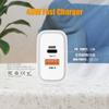 Nuevo cargador rápido PD25W de protocolo completo interfaz Tipo C certificación CE adaptación estándar europeo Huawei Android transfronterizo