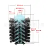 Cabeza de repuesto para cepillo de barbacoa de alambre de acero inoxidable, resistente a altas temperaturas, para parrillas de barbacoa de exterior, accesorio de cepillo limpiador para parrilla eléctrica BBQ