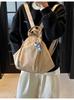 Bolsa Tote de Lona Transfronteiriça para Mulheres, Grande Capacidade, Casual, Novo Estilo Primavera e Verão 2026, Bolsa de Ombro Único Transversal, Mochila Multifuncional