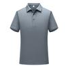Camisa polo de alta gama, ropa de trabajo personalizada, ropa de trabajo empresarial de verano, camiseta de manga corta de seda morera con solapa, logotipo bordado impreso