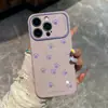 Estampado completo de bloques de color con huella de pata de gato apto para transformación instantánea en Apple 17 PROMAX ventana grande simple fresco funda de teléfono todo incluido 18