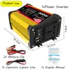Inversor 12V para 220V110V300W500W conversão de energia solar automotiva off-grid onda senoidal modificada de alta frequência