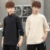 Ropa Infantil para Niños Gorditos Niños Plus Gorditos Plus Terciopelo Cuello Medio Alto Camiseta Base Otoño e Invierno Ropa Interior para Niños Medianos y Grandes Top de una Pieza