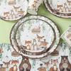 Set de Vajilla Desechable con Tema de Animales de la Selva para Fiesta de Cumpleaños, Decoraciones para Fiesta de Vacaciones, Platos y Vasos de Papel
