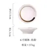 Bol de Sashimi estilo japonés transfronterizo Vajilla Comercial de Cerámica Creativo Bol de Verduras Tinta Salpicada Bol Salah Vintage Bol de Postre Bol para el Hogar
