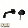 Lavabo de acero inoxidable 304 con grifo de agua fría y caliente oculto, lavabo de pared con salida de pared, grifo de pared preempotrado para uso transfronterizo