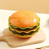 Plato cenicero de hamburguesa, Plato para salsas, Plato bonito para el hogar, Plato cenicero creativo para mesa de comedor, Plato cenicero para guardar snacks
