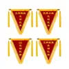 Bandeirinha Triangular de Bandeira Vermelha para Sala de Aula Escolar Dormitório Equipe de Empresa Prêmio de Indivíduo Destaque Fábrica Personalizada Amostra Grátis