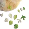 Nuevo Colgante de Hoja de Monstera Verde Fresco de Aleación DIY Pulsera Llavero Decoración Accesorio Materiales
