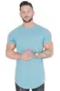Camiseta de hombre ajustada, ligera, para deportes de tabla, para correr, informal, de manga corta, para verano, para deportes de comercio exterior, para fitness