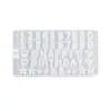 Molde de Silicona Digital para Chocolate Molde de Letras Abc Molde 123 Molde DIY para Galletas Cubitos de Hielo Molde para Hornear Pastel Hecho a Mano
