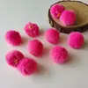 20mm Bola Colgante de Otoño e Invierno Bola de Pelo de Conejo Colgante de Felpa DIY Accesorios de Joyería Cuentas Cadena de Teléfono Móvil Llavero