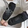 Mangas impermeables y a prueba de aceite para mujer en invierno Mangas blancas para cocina para el trabajo y la cafetería Mangas largas para hombre anti-sucias
