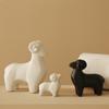 Adornos de cordero de cerámica nórdica, lindos muebles sanyangkaitai, decoraciones de ovejas del zodíaco para el hogar, muebles de animales