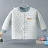 Cárdigan de Tres Capas Cálido de Algodón Acolchado de una Pieza para Bebés y Niños Mayores, Pijamas Espesos de Algodón de Colores al por Mayor